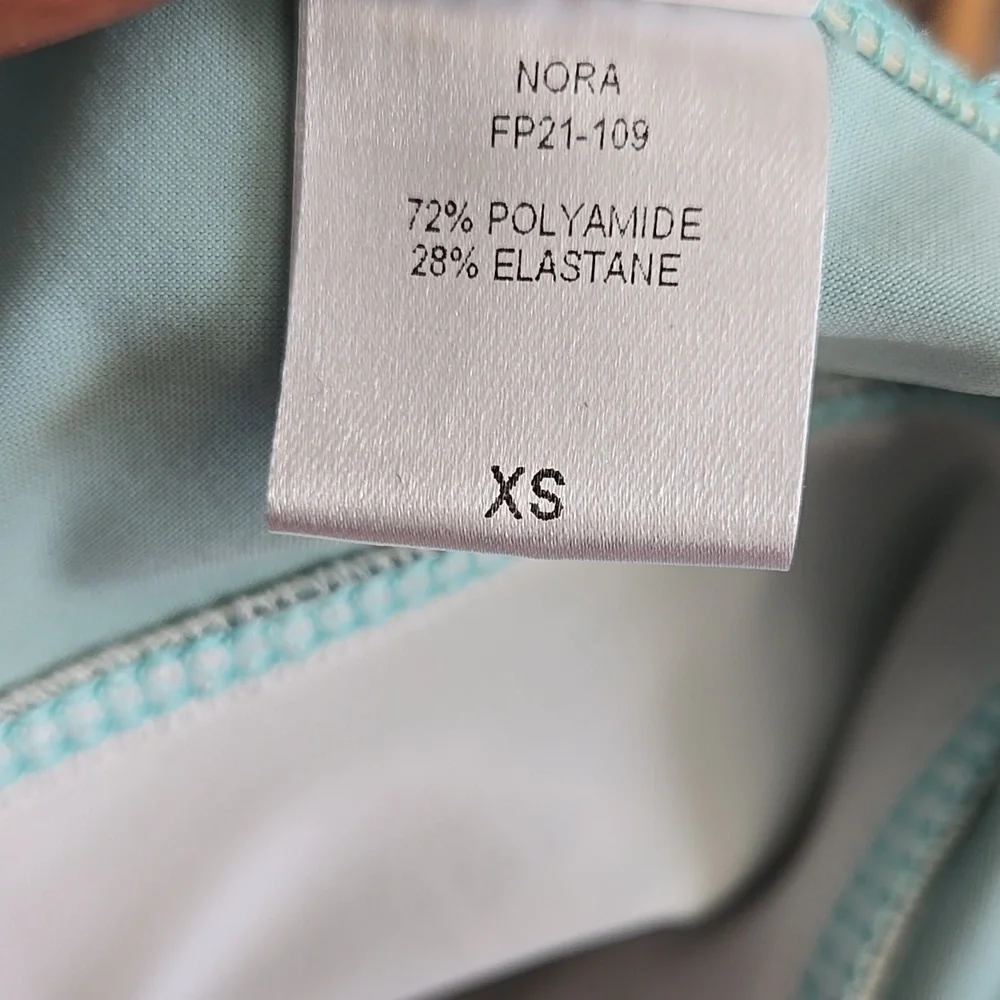 Flagpole NYC Nora Stylish Teal and Patterned One-Piece Swimsuit Summer